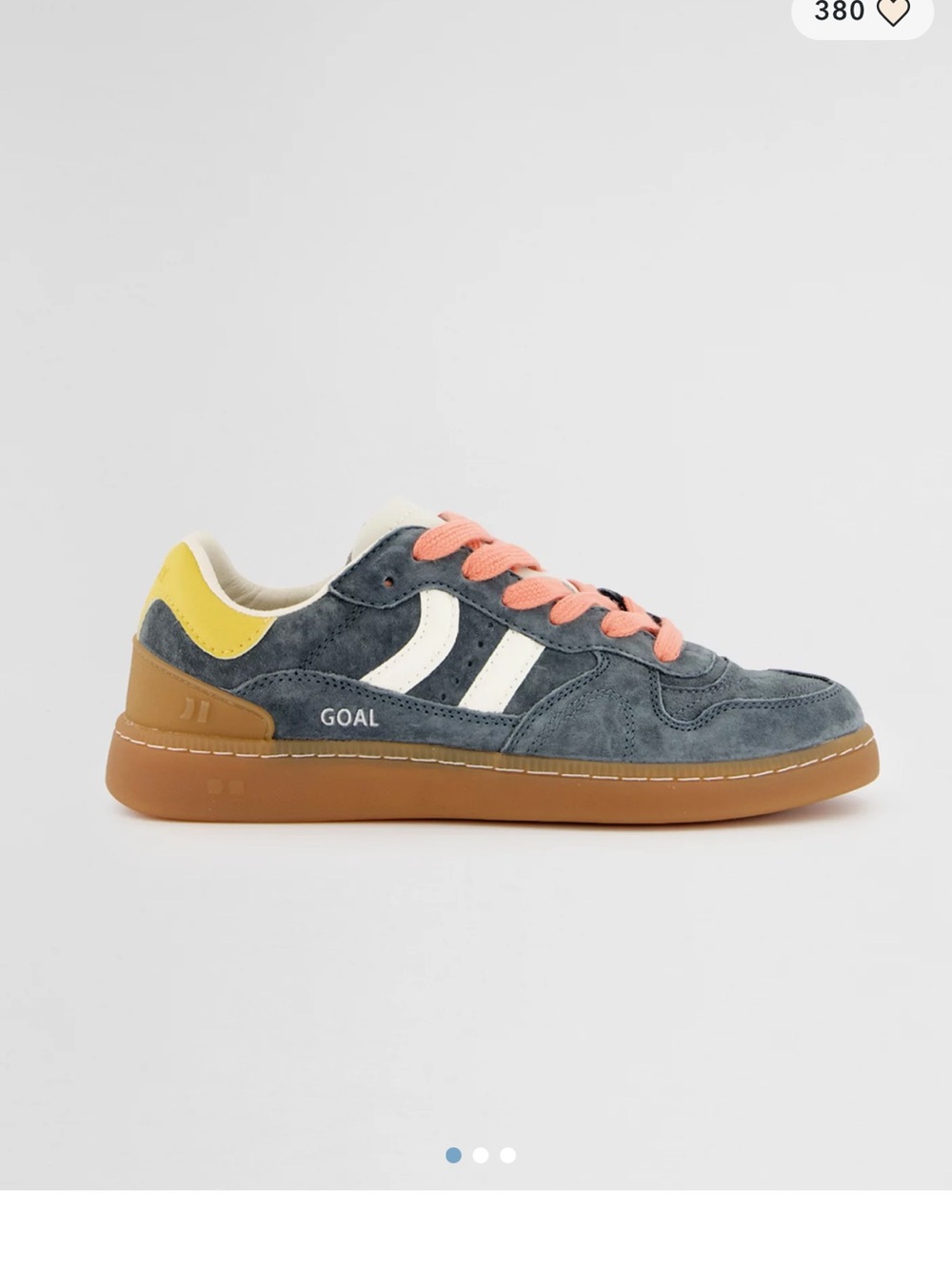 Coolway Goal Sneaker Blue Suede Retro Soccer Trainer Size 42 US 11